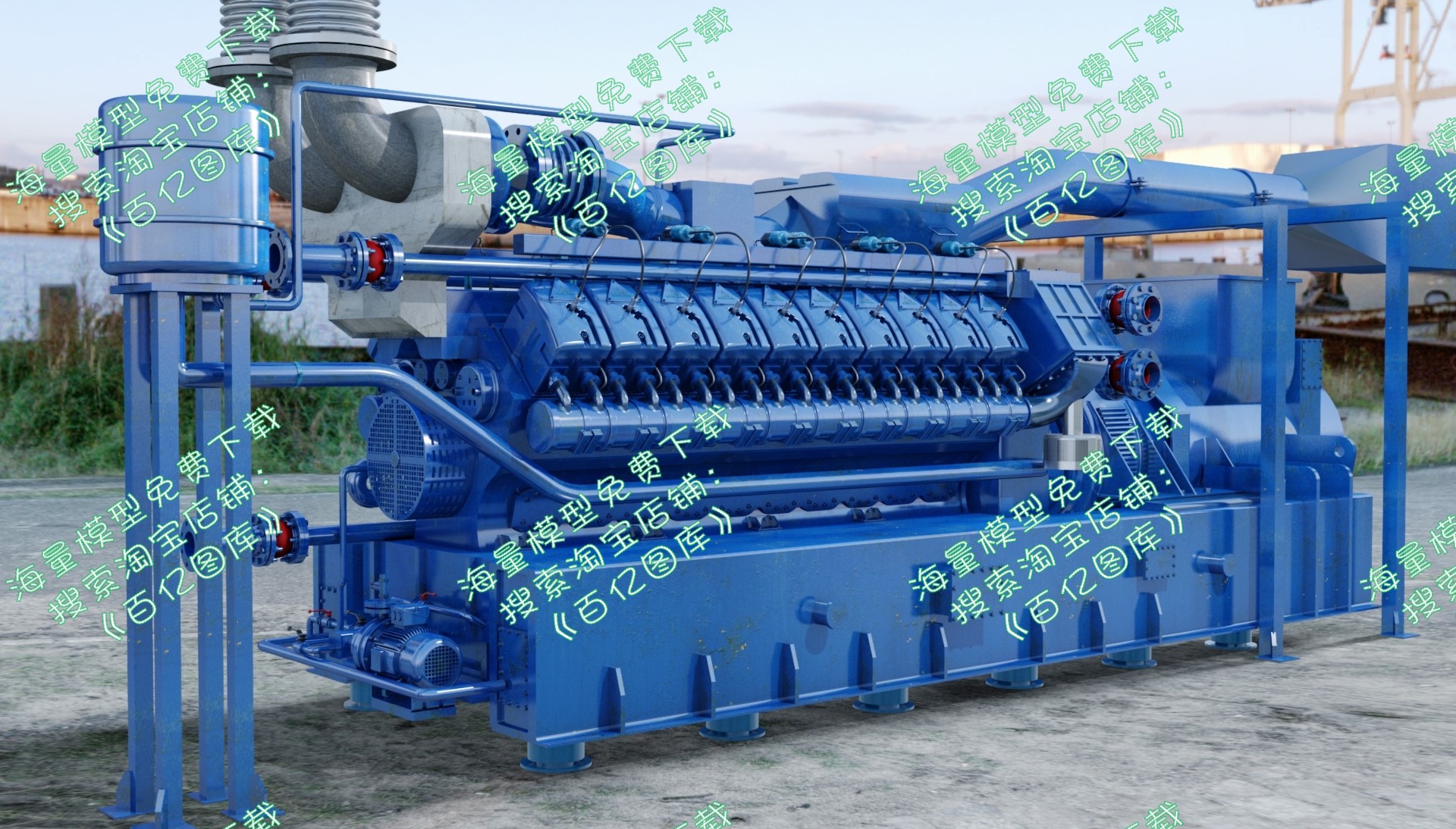 工业用发电机-v20-2mw